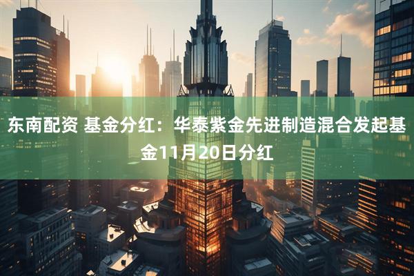 东南配资 基金分红：华泰紫金先进制造混合发起基金11月20日分红