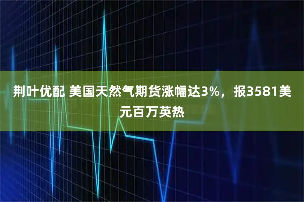 荆叶优配 美国天然气期货涨幅达3%，报3581美元百万英热